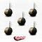 Service Caster 2'' Floor Safe Antique Hooded Twin Wheel Caster 3/8 Threaded Stem, 5PK SCC-TS02S50D-NYU-WA-381615-5 - alternate 2